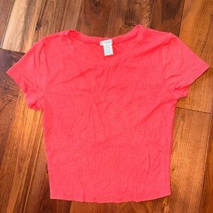 Bozzolo Vibrant Coral Short Sleeve Tee
